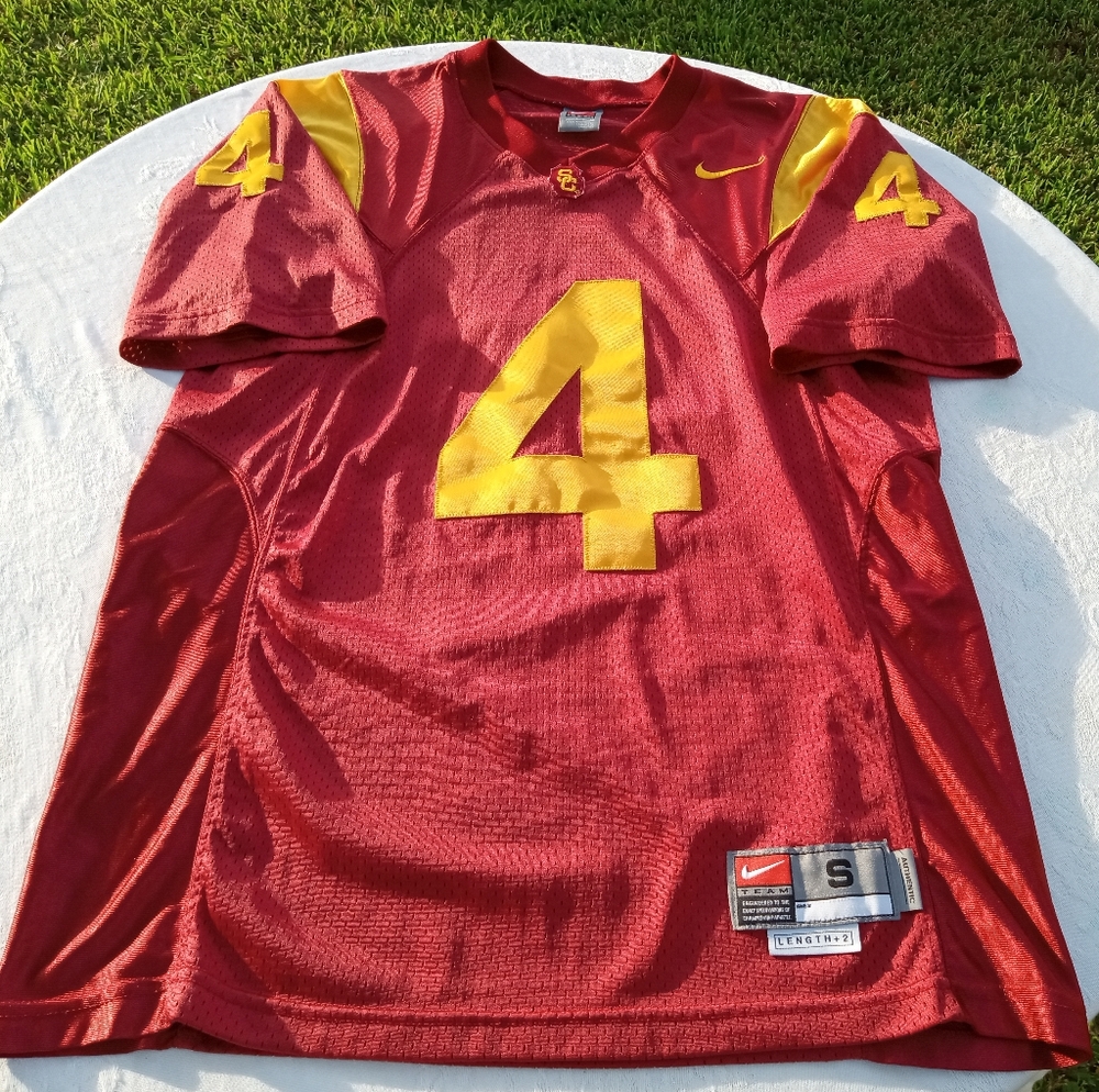 ⭐#4 Joe McKnight USC Authentic Nike Home Jersey 🔥🔥